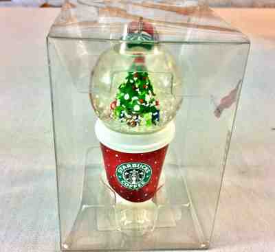 Starbucks Mini Cup with Snow Globe Christmas Ornament Rare 2006 Holiday NEW - Sold on eBay Feb, 10th 2020 for $34.99