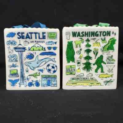 Starbucks Seattle & Washington State Been There Tote Bag Ornament Gift Holders - Sold on eBay Feb, 10th 2020 for $39.95