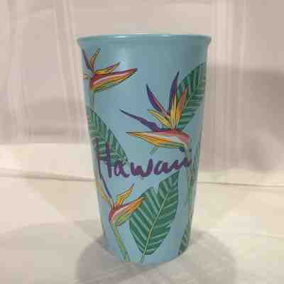 New Starbucks Hawaii Exclusive Ceramic Travel Tumbler Mug 12 Oz Bird Of Paradise - Sold on eBay Feb, 10th 2020 for $32.99