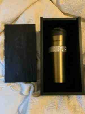 Starbucks Stainless Steel Tumbler Gold Swarovski 16oz 30 Anniversary Wooden Box  - Sold on eBay Feb, 10th 2020 for $179.99