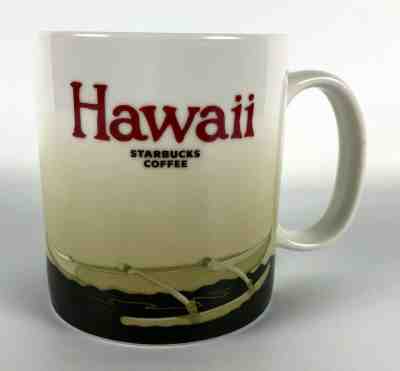 Starbucks Hawaii 16oz Coffee Cup Mug Icon Collector Series 2009 Brown - Sold on eBay Feb, 9th 2020 for $39.99