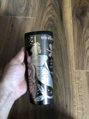 Starbucks 2017 16 Oz Silver Stainless Steel Tumbler Mermaid Serpent  - Sold on eBay Feb, 9th 2020 for $49.99
