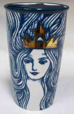 Vtg Starbuck's 2016 Anniversary Ed Blue Siren 12oz Ceramic Tumbler NWOB          - Sold on eBay Feb, 9th 2020 for $39.99