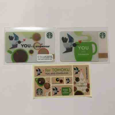 2012 2013?STARBUCKS JAPAN  TOHOKU HUMMING BIRD 2 CARDS WITH STICKER PIN INTACT - Sold on eBay Feb, 9th 2020 for $32.00