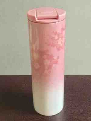 2018 Starbucks Pink Sakura Cherry Blossom Stainless Cup Tumbler Troy -No Card - Sold on eBay Feb, 9th 2020 for $69.99