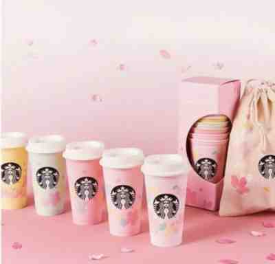 ?Starbucks Japan SAKURA2020 limited Reusable cup 473ml SET & bag "Pre Order" - Sold on eBay Feb, 9th 2020 for $53.00