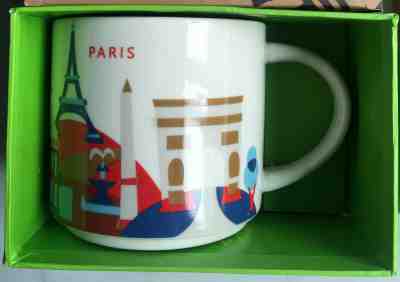 Starbucks Paris Mug YAH France You Are Here Notre Dame Cathedral New in Box SKU - Sold on eBay Feb, 9th 2020 for $44.99