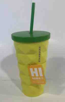 Starbucks Hawaii 16 oz Metal Pineapple Coffee Tumbler Cold Cup Mug *Retired* NEW - Sold on eBay Feb, 14th 2020 for $34.92