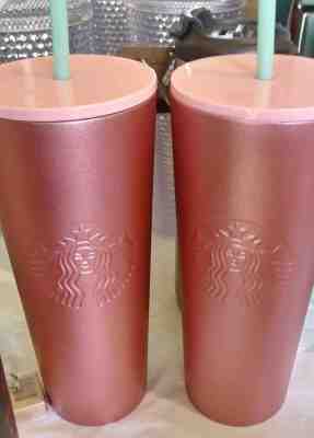 2019 Starbucks Glitter Gradient Pink Sparkle Cold Cup Tumbler  - Sold on eBay Feb, 14th 2020 for $33.33