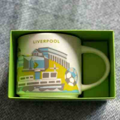 Starbucks You Are Here YAH Liverpool England Mug Cup 414ml 14oz