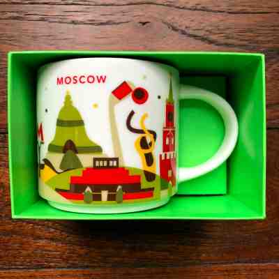 Starbucks MOSCOW RUSSIA YOU ARE HERE collection city mug cup  - Sold on eBay Feb, 14th 2020 for $38.95