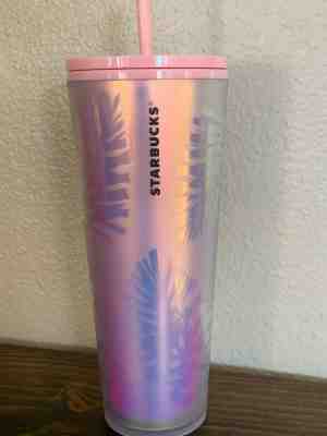 New Starbucks 2019 Holiday Holographic Iridescent Pine Cone Winter Tumbler 24 Oz - Sold on eBay Feb, 14th 2020 for $37.49