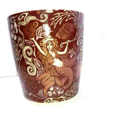 STARBUCKS 2008 ANNIVERSARY BLEND MERMAID SIREN COFFEE MUG CUP 12OZ COPPER BROWN - Sold on eBay Feb, 14th 2020 for $34.69