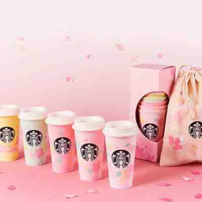 "PreOrder" StarbucksJapan limited SAKURA2020 Reusable cup 473ml set & bag - Sold on eBay Feb, 14th 2020 for $44.99