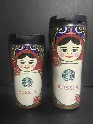 Starbucks Coffee two Russia tumblers 12 & 16 oz - Sold on eBay Feb, 14th 2020 for $50.00