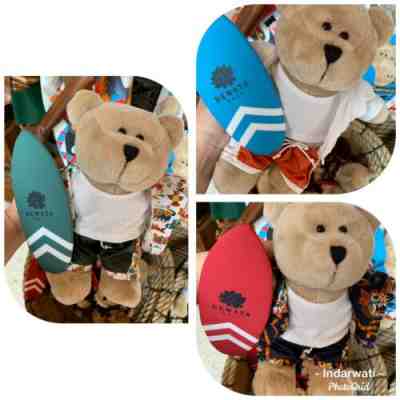 starbucks bearista bears set Of 3 Special Dewata Bali Indonesia Surfers Edition - Sold on eBay Feb, 13th 2020 for $90.00