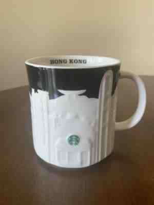 2012 Starbucks Hong Kong Black & White Relief Coffee/Tea/ Mug - Sold on eBay Feb, 13th 2020 for $30.00