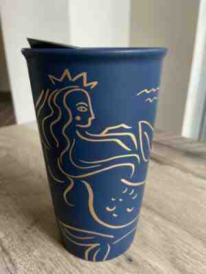Starbucks Mermaid Siren Travel Ceramic Tumbler 2017 Anniversary 12oz Coffee Mug - Sold on eBay Feb, 13th 2020 for $34.99