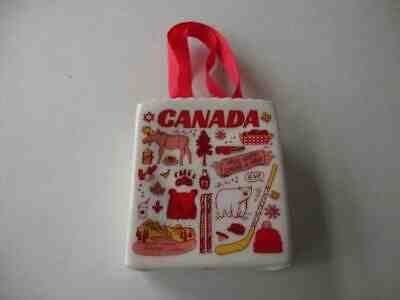 Starbucks Christmas Holiday 2019 CANADA Been There Shopping Tote Ornament - NEW - Sold on eBay Feb, 13th 2020 for $39.99