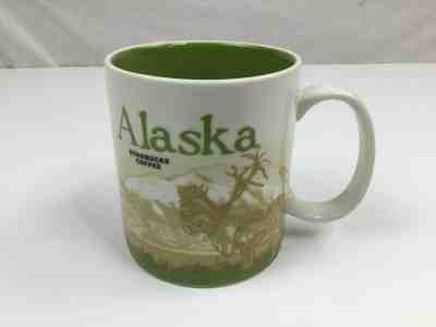 Starbucks 2012 Alaska Global Icon Series Collectors Coffee Mug Cup 16 Oz 4" High - Sold on eBay Feb, 13th 2020 for $39.95