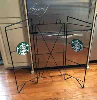 FOLDABLE METAL STARBUCKS DISPLAY RACK WITH MEDALLIONS - Sold on eBay Feb, 13th 2020 for $50.00
