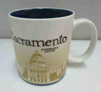 RARE 2009 Sacramento Starbucks Coffee Collector Series Mug 16oz Pre Owned - Sold on eBay Feb, 12th 2020 for $89.95