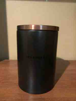 Starbucks Coffee Canister Matte Black/Copper Lid With Copper Scoop - Sold on eBay Feb, 12th 2020 for $69.80