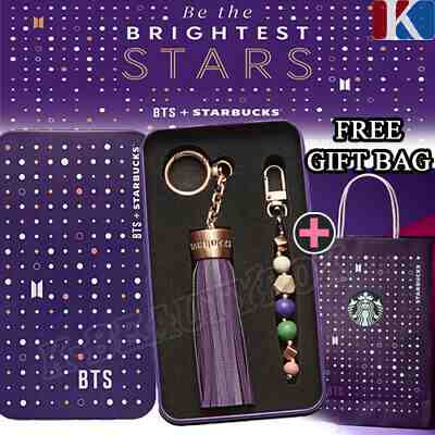 BTS + Starbucks Key Chain Official Limited Edition BTS K-pop Bangtan Boys NEW - Sold on eBay Feb, 12th 2020 for $60.79