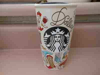 New Starbucks 2016 Dallas Cowboy Boots Ceramic Travel Tumbler with Tag NWT - Sold on eBay Feb, 12th 2020 for $59.99