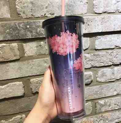 2019 Starbucks Coffee Korea Limited Cherry Blossom Graypink ColdCup Coffee Tea - Sold on eBay Feb, 12th 2020 for $49.99