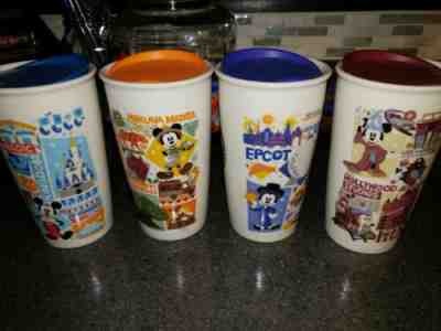 Walt Disney World Starbucks Ceramic Travel Tumblers Mugs Complete Set of 4 New - Sold on eBay Feb, 12th 2020 for $114.95