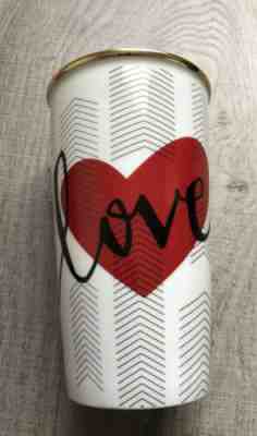 Starbucks LOVE RED HEART VALENTINE Ceramic TRAVELER 12 oz TUMBLER Mug NEW - Sold on eBay Feb, 12th 2020 for $34.99