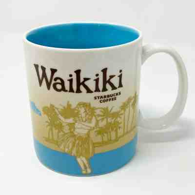 Starbucks Global Icon Waikiki Collector Series 16 oz 2010 Coffee Mug Cup Rare - Sold on eBay Feb, 12th 2020 for $39.95