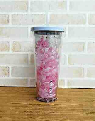 Starbucks Tumble Cold Cup BLSM Sakura Pink Gray  Venti 24 Oz  Thailand 2019 New - Sold on eBay Feb, 11th 2020 for $35.00