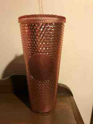 Starbucks Tumbler Rose Gold Studded Iridescent Cold Cup 24 oz New 2019 - Sold on eBay Feb, 11th 2020 for $60.00