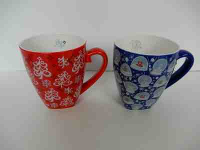 2 NEW  NEVER USED CA2004 STARBUCKS LARGE 16 oz CHRISTMAS COFFEE COCOA MUGS  - Sold on eBay Feb, 11th 2020 for $30.00