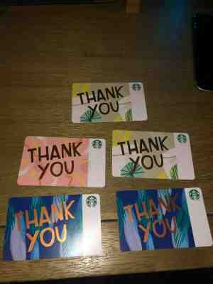 Starbucks GiftCards- (5) $25 cards. $125 Value - Sold on eBay Feb, 11th 2020 for $100.00