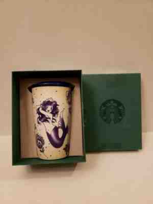  Starbucks 2016 tattoo sailor siren mermaid ceramic tumbler travel mug boxed  - Sold on eBay Feb, 11th 2020 for $64.99