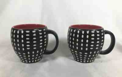 Starbucks Coffee Cup Mugs 2008 Red Black White Oval Dots New Bone China 12 oz #6 - Sold on eBay Feb, 11th 2020 for $34.80