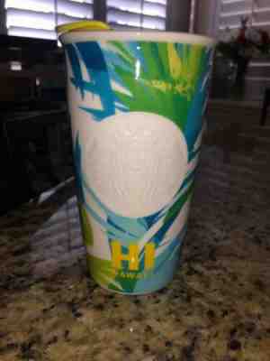 NEW Starbucks Hawaii Ceramic Hot Coffee Tumbler Mug 12 fl oz Blue & Yellow - Sold on eBay Feb, 11th 2020 for $35.00