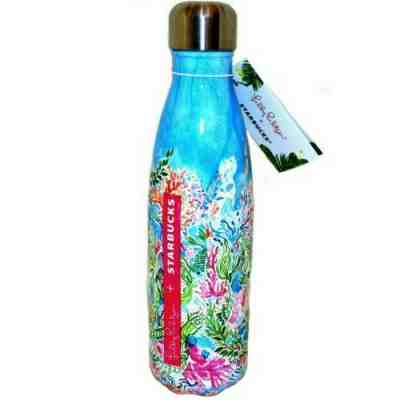 Ltd Ed Starbucks Lilly Pulitzer S'well Sirens Calling Mermaid Swell Water Bottle - Sold on eBay Feb, 10th 2020 for $45.00