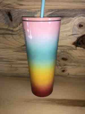 NEW Starbucks Tumbler Summer Collection 2019 Venti 24oz SS Pastel Rainbow Pride - Sold on eBay Feb, 15th 2020 for $38.75