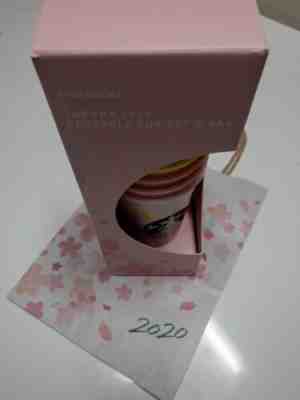 2020 Starbucks Japan Sakura Reusable Cup Set W/Cherry Blossom Bag - Sold on eBay Feb, 15th 2020 for $44.00