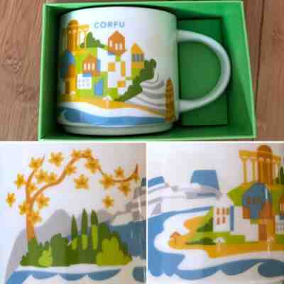 Starbucks YAH Coffee Cup Corfu Greece You Are Here City Mug - Sold on eBay Feb, 15th 2020 for $38.00