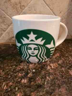 Starbucks Logo Coffee Mug Siren Mermaid Curve Barrel Round 14oz - Sold on eBay Feb, 15th 2020 for $37.99