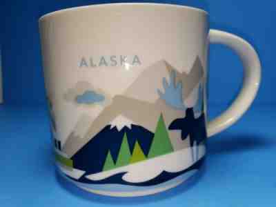 Starbucks Alaska Collector Coffee Mug You Are Here Series 2014 Whale Moose 14 oz - Sold on eBay Feb, 15th 2020 for $44.00