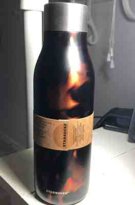 Starbucks Stainless Brown Black Tortoise Shell Print Matte Water Bottle 20oz NEW - Sold on eBay Feb, 14th 2020 for $32.00