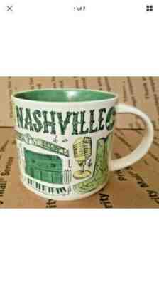 Starbucks Nashville Been There Series Mug 2018 Coffee Cup 14 oz Across the globe