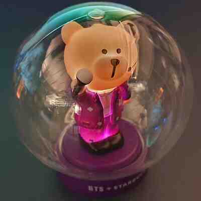 Starbucks Korea x BTS Bearista Purple LED Lamp Bomb Limited Edition  - Sold on eBay Feb, 13th 2020 for $39.80