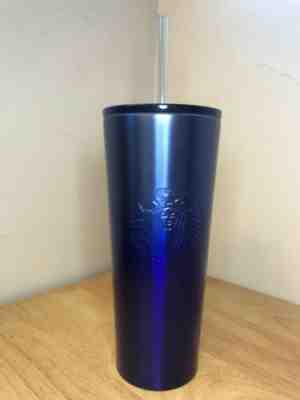 2019 Starbucks Gradient Ombre Blue Stainless Steel Cold Cup Tumbler 16 Oz, New - Sold on eBay Feb, 12th 2020 for $45.00